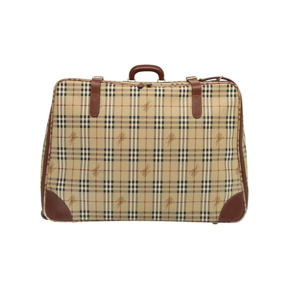 Pre Loved Burberry Nova Check Women Beige Travel Bags - Picture 2 of 8